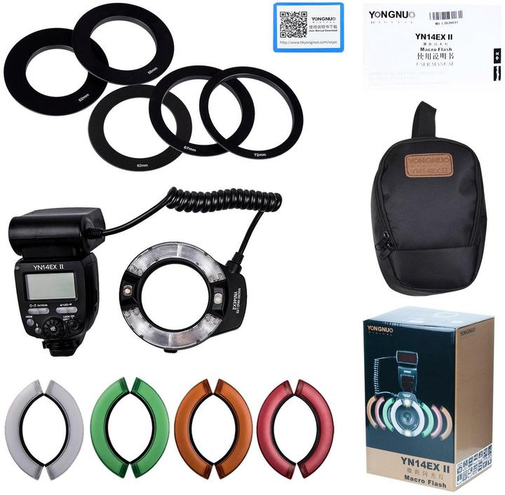 Produktbild Yongnuo Fernauslöser YN-14EXII TTL-Makro-Ringlichtblitz für Canon (Kabel)