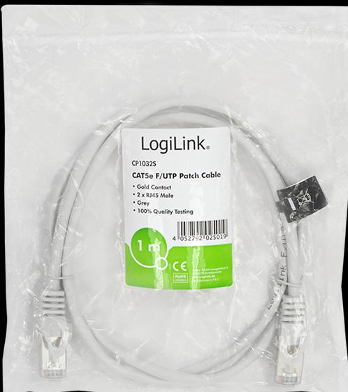 Actual product image LogiLink Network cable (F/UTP, CAT5e, 1 m)