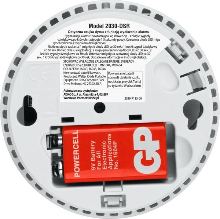Actual product image Kidde 2030-DSR