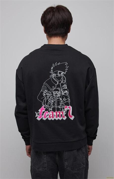 Naruto Shippuden Sweater Graphic Black (M) (M)