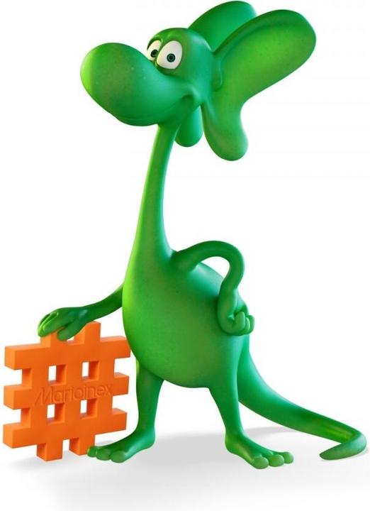 Image du produit Marioinex Mini-Waffel 60 Stück Diplodocus Drache und Meeresnixe
