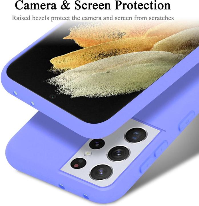Actual product image Cadorabo TPU Liquid Silicone Case Cover (Samsung Galaxy S21 Ultra)