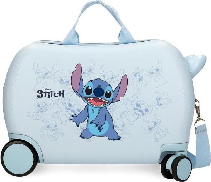 Trolley-Koffer Ride On Stitch Blau (50 l)