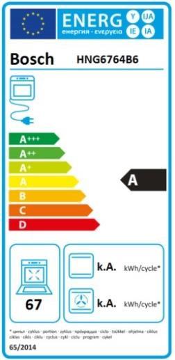 Energy Label Bosch Hausgeräte Hng6764b6