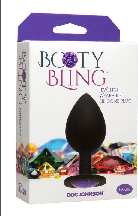 Actual product image Doc Johnson Spade Large -Jeweled Wearable Silicone Pl