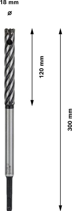 Produktbild Bosch Professional Zubehör PRO SDS plus Rebar Cutter Bohrer, 18 x 120 x 300 mm (18 mm)