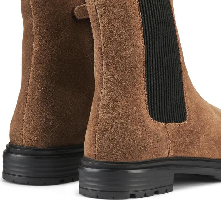 Actual product image La Redoute Collections Lederboots mit Reissverschluss und Dehneinsatz (32)