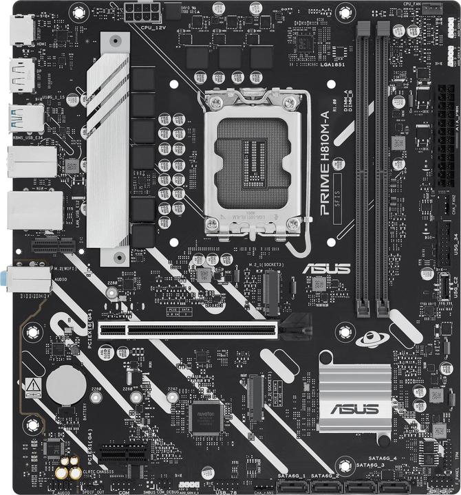 ASUS PRIME H810M-A-CSM (Socket S1, Intel H810, mATX)