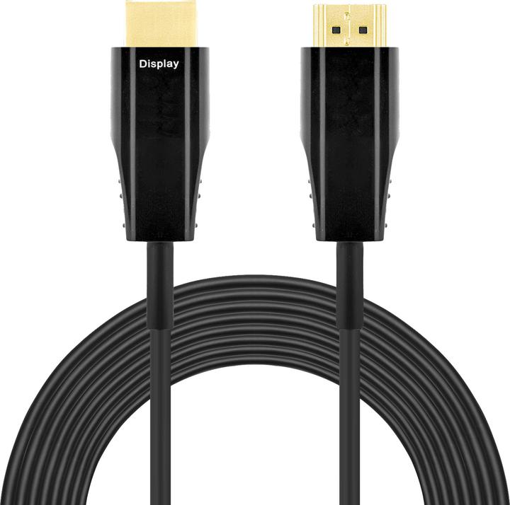 Produktbild Deltaco - AOC HDMI Kabel - Ultra High Speed Gecertificeerd - 15 meter - Zwart (15 m, HDMI)