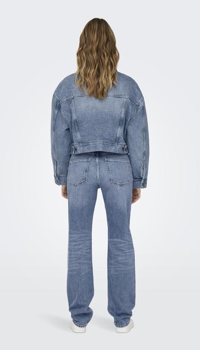 Immagine prodotto Only Colletto Fly-away Giacca a spalla bassa Giacca in denim (L)
