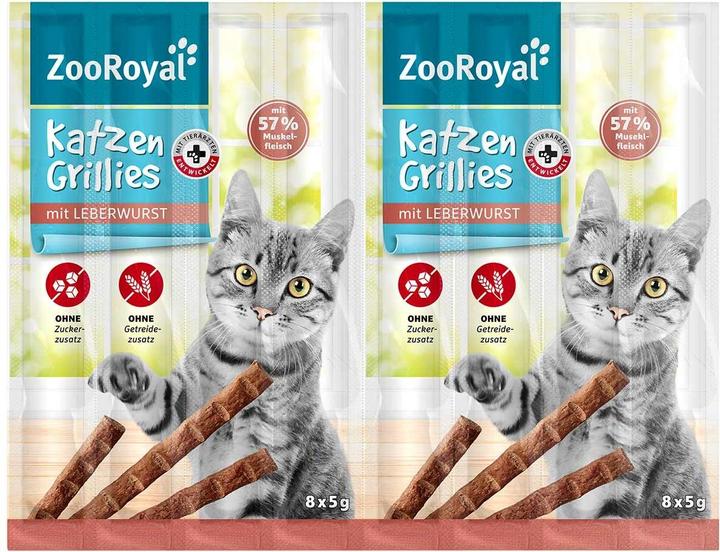 Produktbild Zooroyal Katzen-Grillies mit Leberwurst (30 Stk., 1200 g)