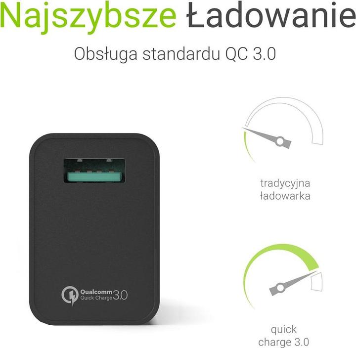 Image du produit GreenCell Chargeur USB - Quickcharge 3.0 - 18W (18 W)