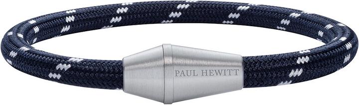 Paul Hewitt Bracelet Conic Silver Nylon Navy Blue White M (19 cm, Nylon)