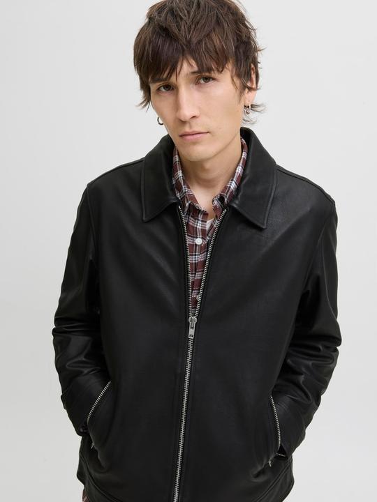 Actual product image Jack & Jones Jjecasablanca Leather Jacket Ln (XS)