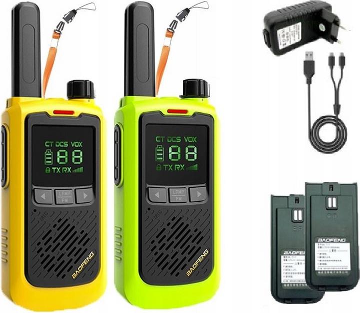 Image du produit Baofeng Talkie-walkie BF-T17 jaune (10 km)