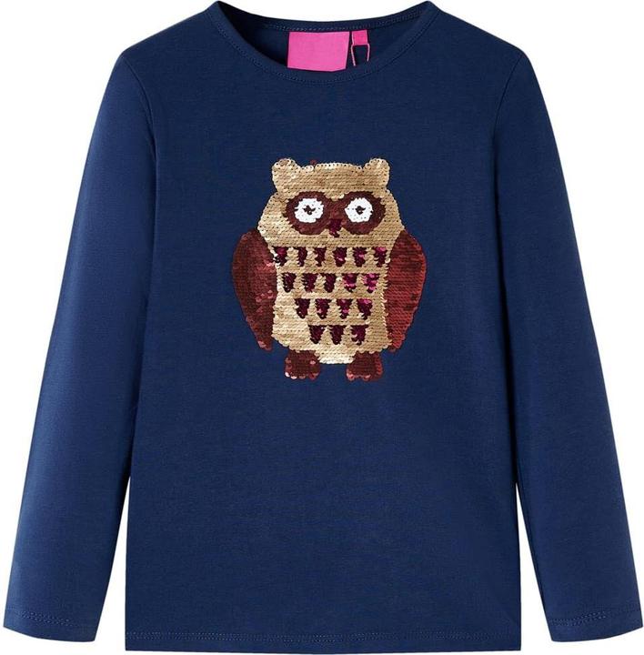 Immagine prodotto VidaXL Camicia da bambino a maniche lunghe blu navy 104,Materiale: 95% cotone (104)
