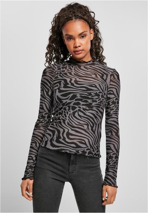 Immagine prodotto Urban Classics Donna AOP Mesh Turtleneck Longsleeve (4XL)