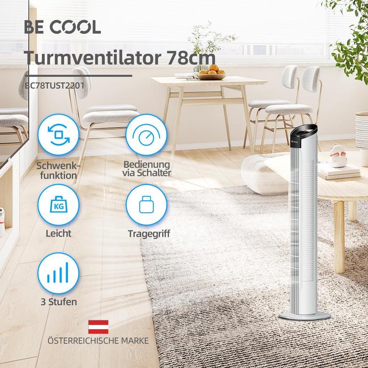 Produktbild Be Cool BC78TUST2201 Turmventilator 78cm