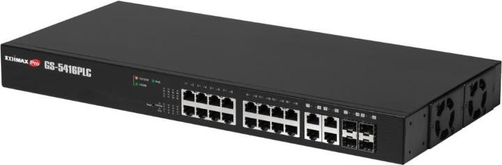 Produktbild Edimax Pro GS-5416PLC: 16 Port PoE+ Switch (20 Ports)
