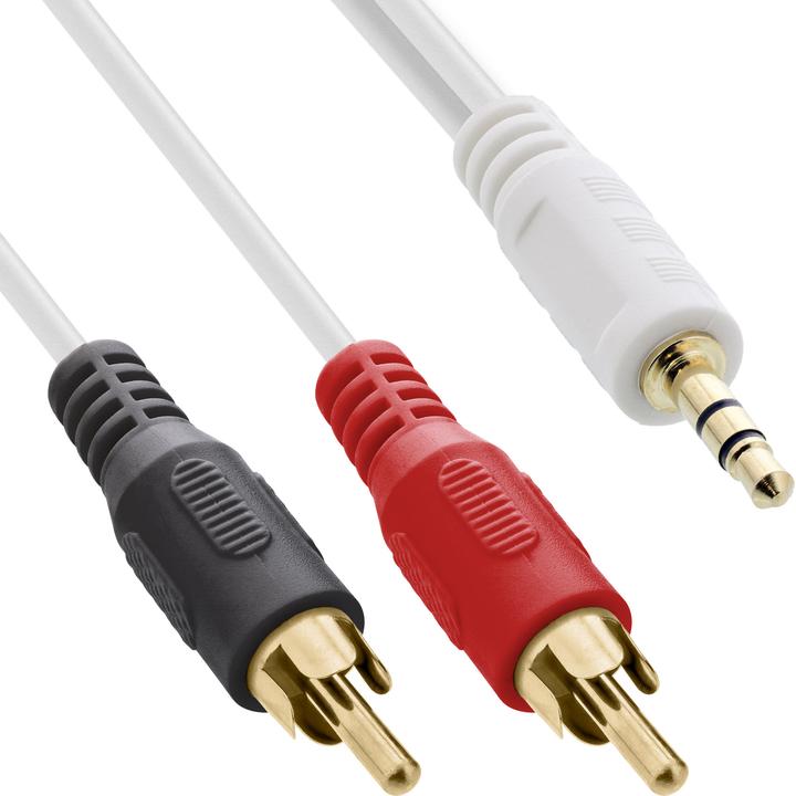 Produktbild InLine Cinch/Klinke Kabel (2 m, Cinch, 3.5mm Klinke (AUX))