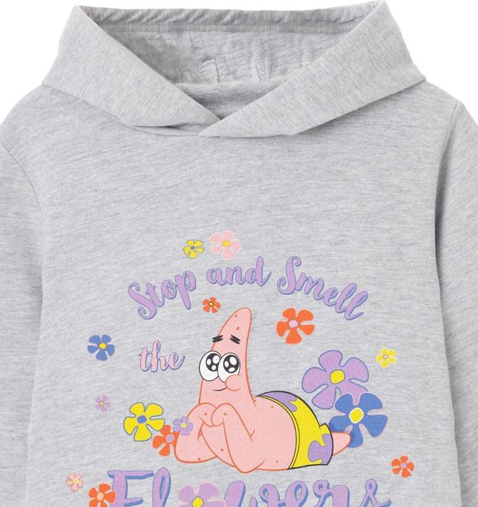 Immagine prodotto Spongebob Squarepants Stop And Smell The Flowers Felpa con Cappuccio Ragazze (116)