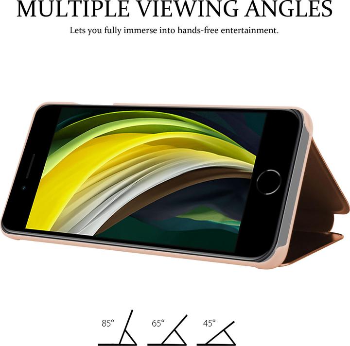 Image du produit Cadorabo Book Smart View Couverture miroir (Apple iPhone SE (2ème génération), Apple iPhone 7)
