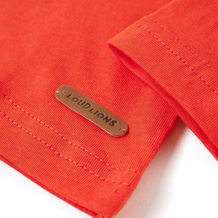Immagine prodotto VidaXL Camicia da bambino a maniche lunghe arancione chiaro 140,Materiale: 100 (140)