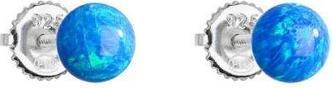 Evolution Group Silver earrings withue synthetic opals 11246.3ue (L)