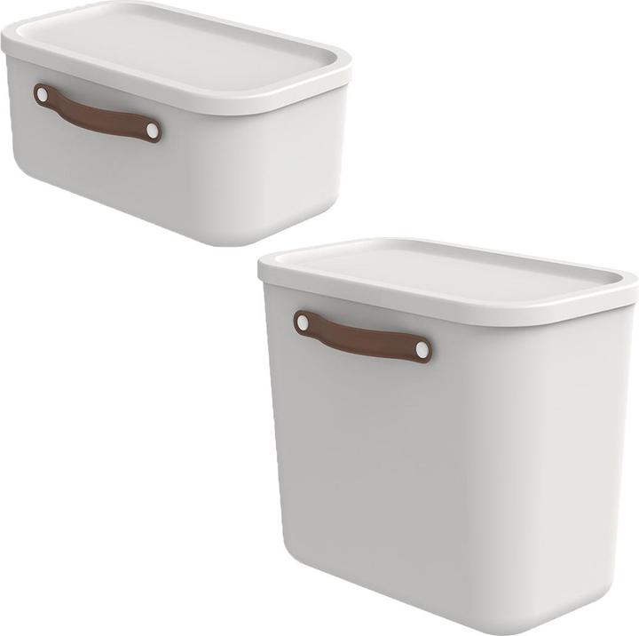 Image du produit Rotho Lot de 2 boîtes de rangement 12 l et 25 l MALOJA (25 l)