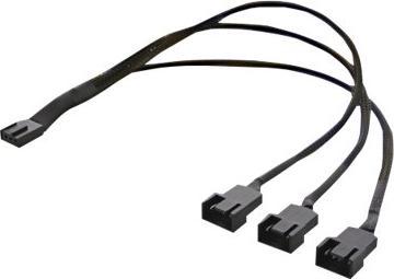 Produktbild Deltaco splitter för PWM-flaektar 4-pin till 3x4-pin ho svart (0.30 m)