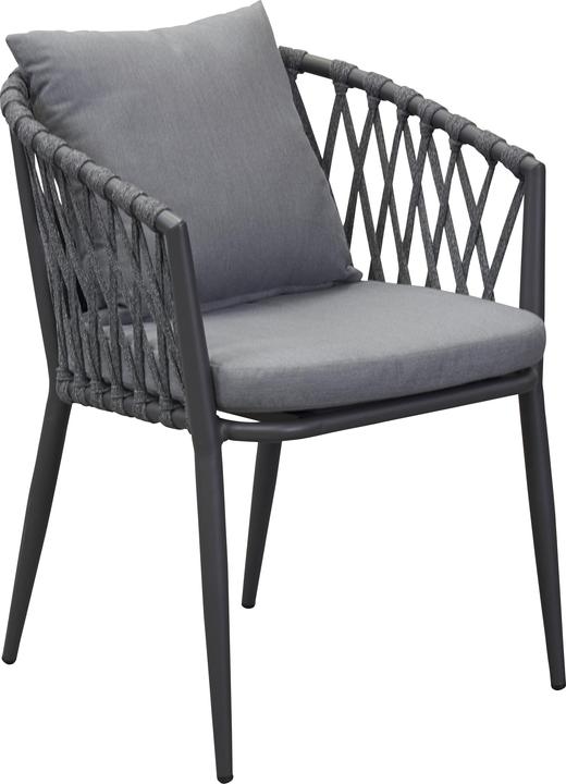 Actual product image LC Garden Sunrepo stacking chair aluminium/rope incl. cushion