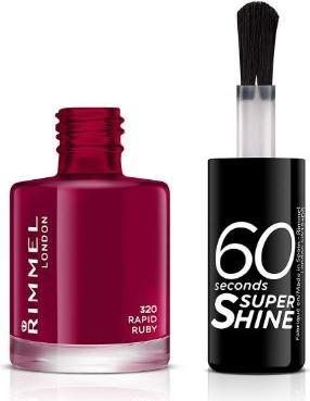 Immagine prodotto Rimmel London 60 secondi di super lucentezza (320 Rubino rapido, Smalto)