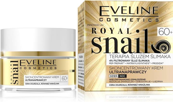 Eveline Royal Snail 60+ day and night face cream with snail mucus 50ml (50 ml, 24h Creme)