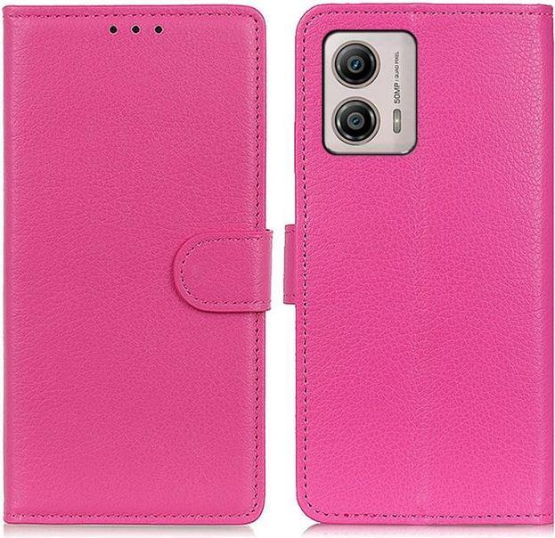 Actual product image MU Classic Litchi Leather Bookcover Series (Motorola Moto G13, Motorola Moto G23)