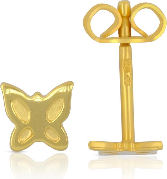 Image du produit Muau Stud earrings papillon or jaune 750, 5mm (Or 750/18 K)