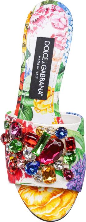 Actual product image Dolce & Gabbana mule in brocade with applied stones (38)