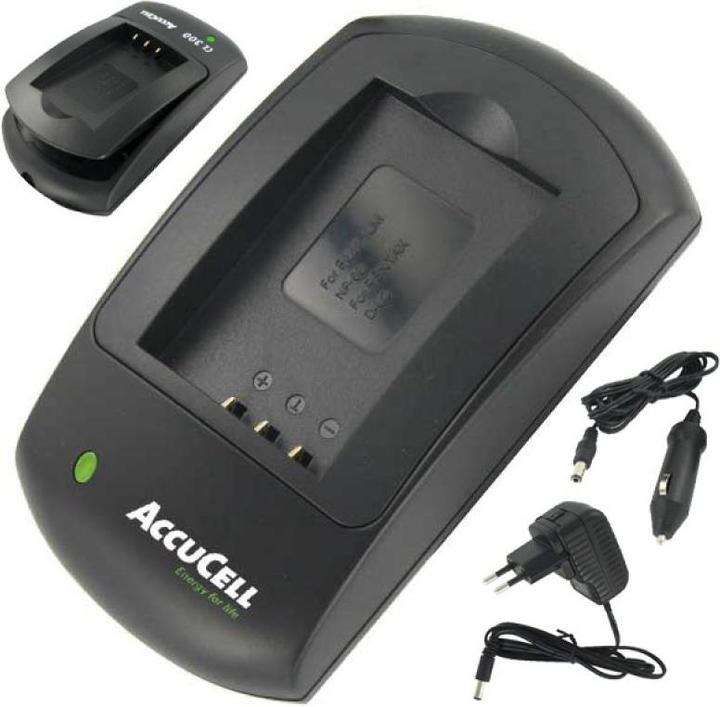Produktbild AccuCell Schnellladegerät für Panasonic VW-VBX090 (Kamera Akku Ladegerät)
