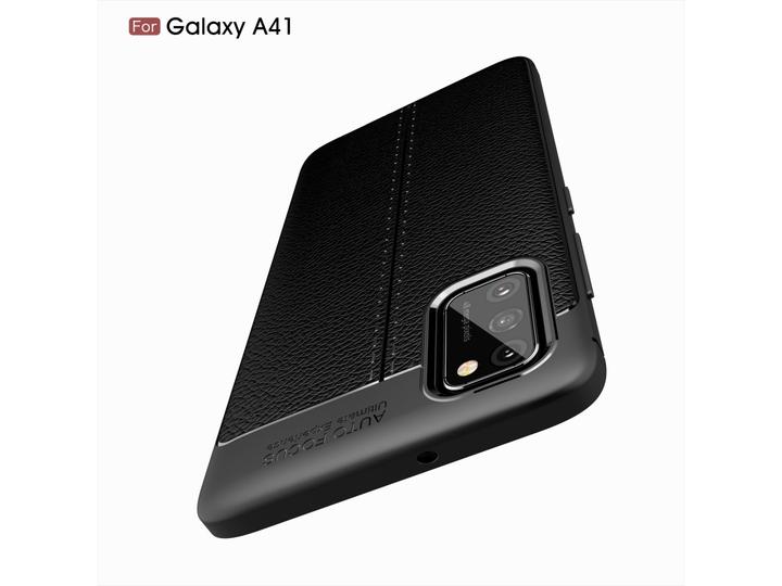 Produktbild Screenguard Samsung Galaxy A41 Hülle Leather Design TPU Cover (Samsung Galaxy A41)