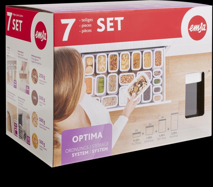Image du produit Emsa Optima Set de 7 (2x0.45 / 2x1 /2x1.6 / 2.2) (8.30 l)