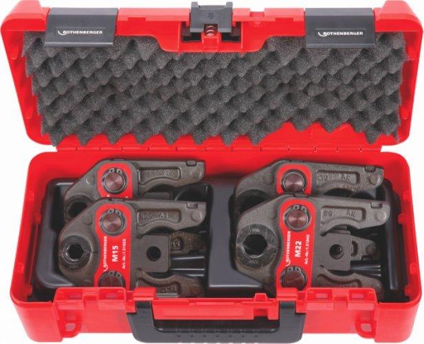 Image du produit Rothenberger Presavimo galvų rinkinys Compact M15-18-22-28mm