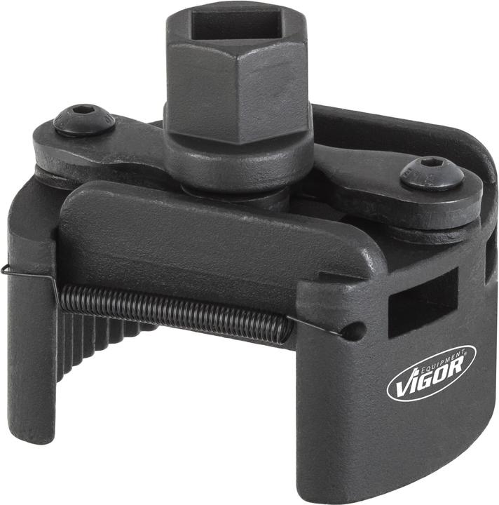 Vigor Ölfilter-Spannschlüssel ∙ 60 - 80 mm ∙ universal ∙ V4413 ∙ Aussen-Sechskant 21 mm, Vierkant12,…