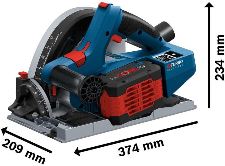 Actual product image Bosch Professional Biturbo GKT 18V-52 GC
