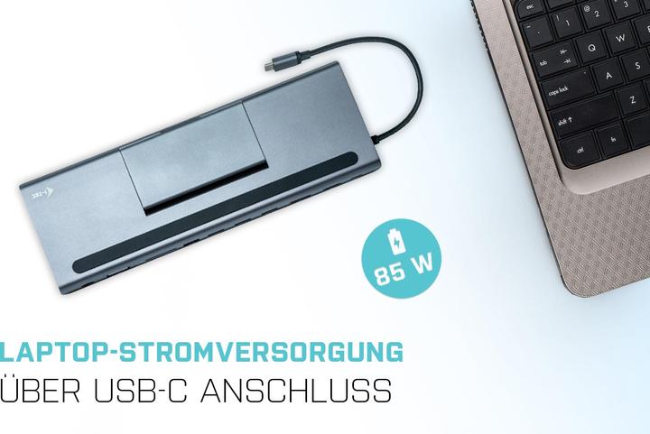Actual product image i-tec Triple Dock (USB-C, 2 Ports)
