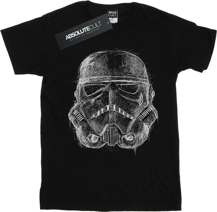 Star Wars Stormtrooper Scribble Helmet TShirt Mädchen
