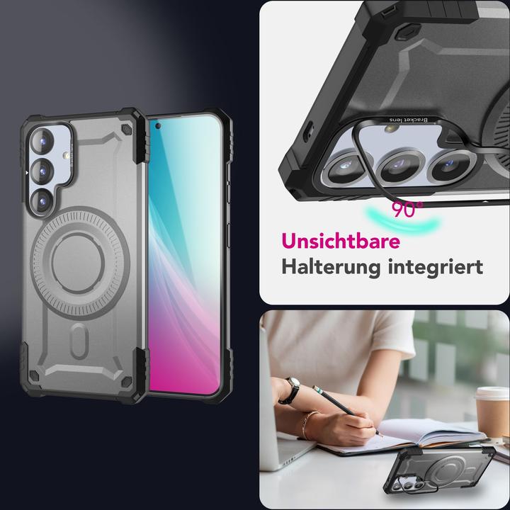 Image du produit Nalia Granite - Armor Panzer Hülle mit MagSafe Ring und Ständer - Military Hardcase (Samsung Galaxy S25)