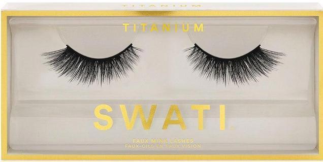 Actual product image Swati Faux Mink Lashes Titanium (Artificial eyelashes)