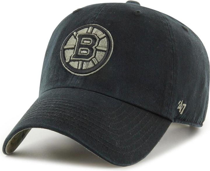 Actual product image 47 Brand Relaxed Fit Cap - Clean Up Boston Bruins Black