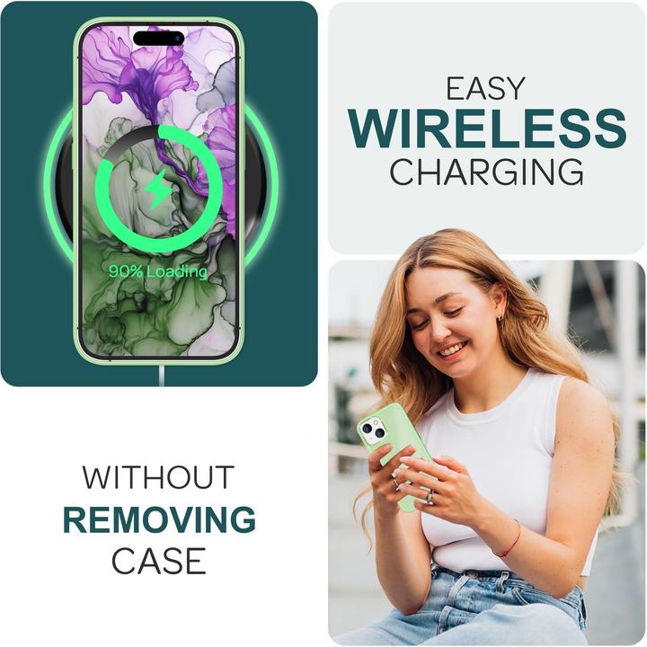 Immagine prodotto Nalia Manica ibrida opaca trasparente smerigliata (Apple iPhone 15 Plus)