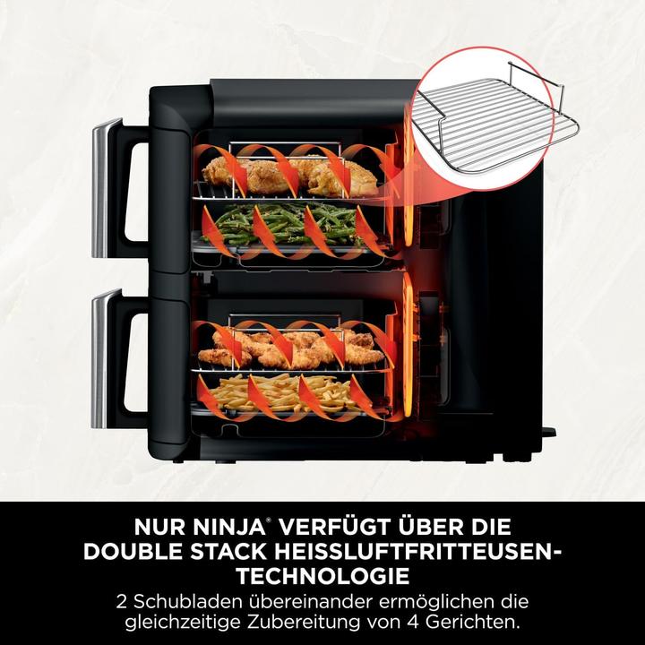 Image du produit Ninja Friteuse à air chaud Double Stack, 7,6 L