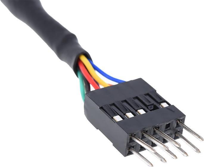 Produktbild Phobya HD Audio Verl??ngerung Buchse/Stecker 30cm - Schwarz
